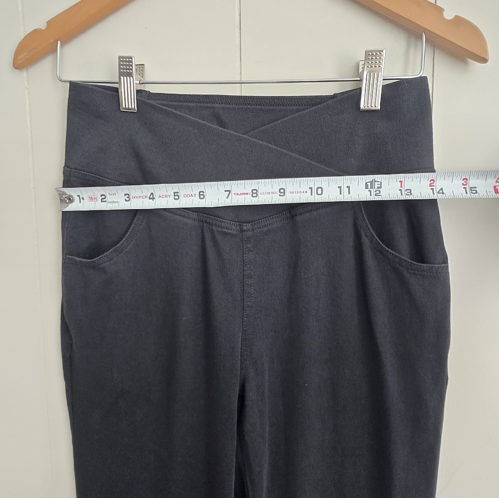 HALARA Super flared stretch wash Pants with cross pocket and high waist-Size M - Picture 4 of 9